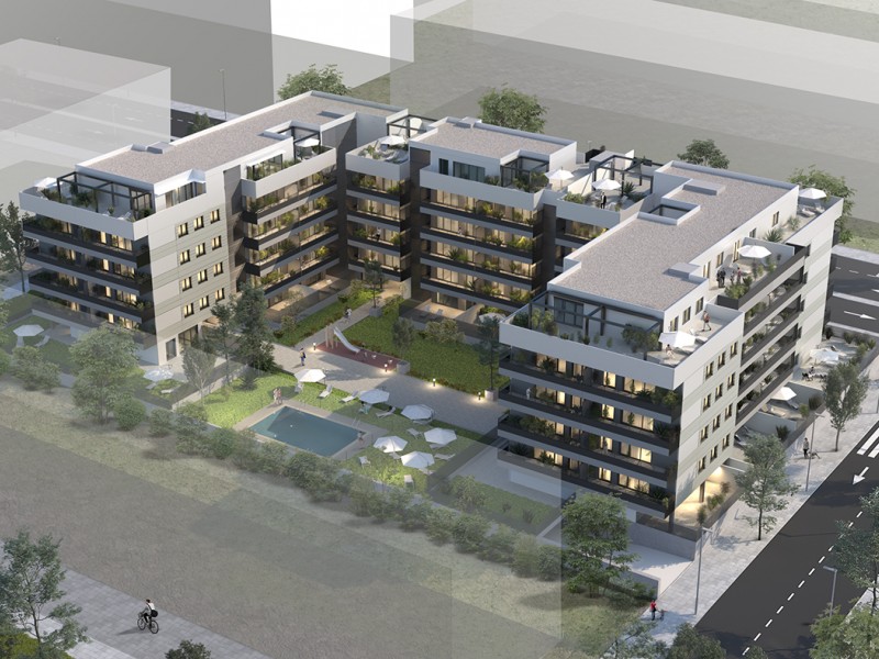 Vista area de Silk Homes Infografa provisional a concretar en el desarrollo del proyecto.