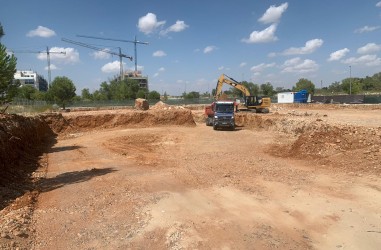 Avance de excavacin en las obras de Silk Homes